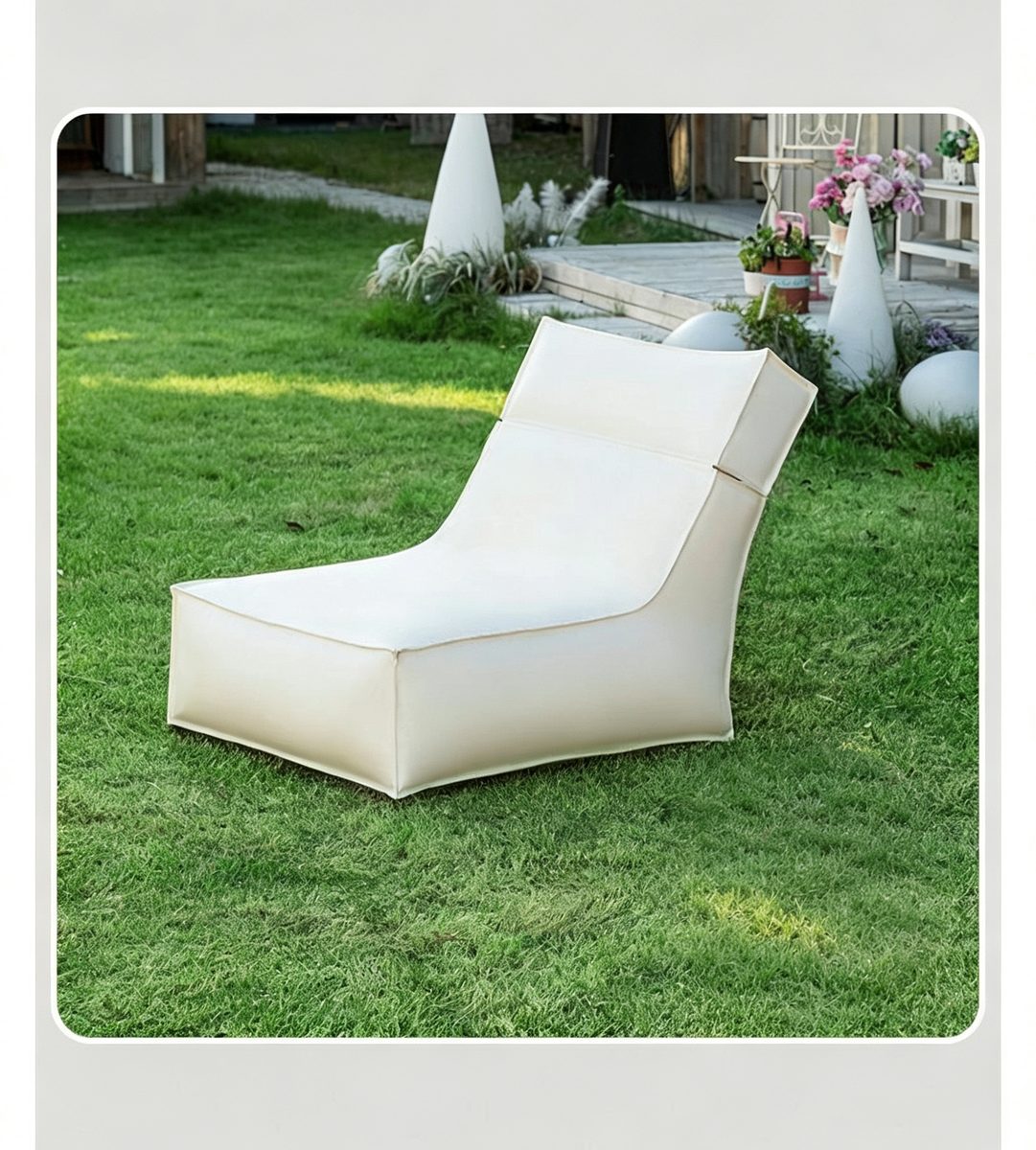 Beach Foldable Bean Bag - Grey detail 2